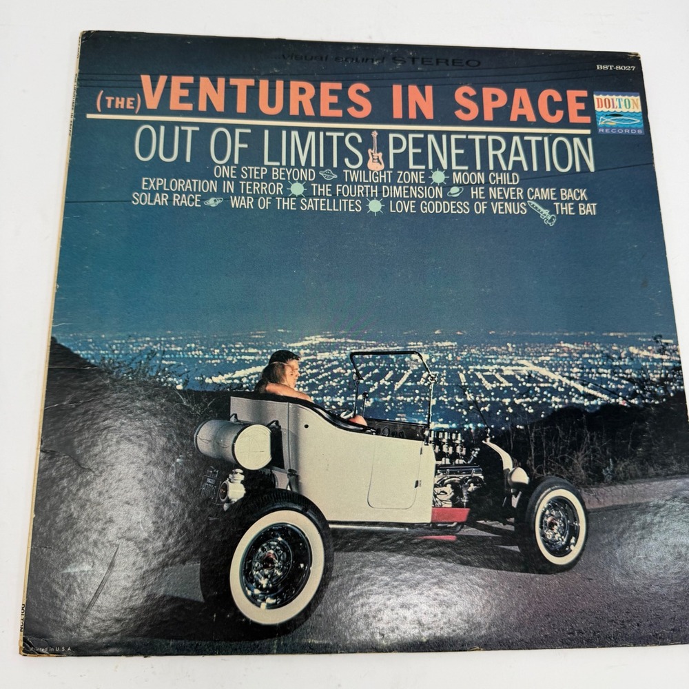 The Ventures In Space Vinyl LP Dolton BST-8027 Stereo Surf Rock Out of Limits